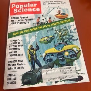 Popular Science February 1969 Jacques Cousteau Boating Section Vintage Magazine